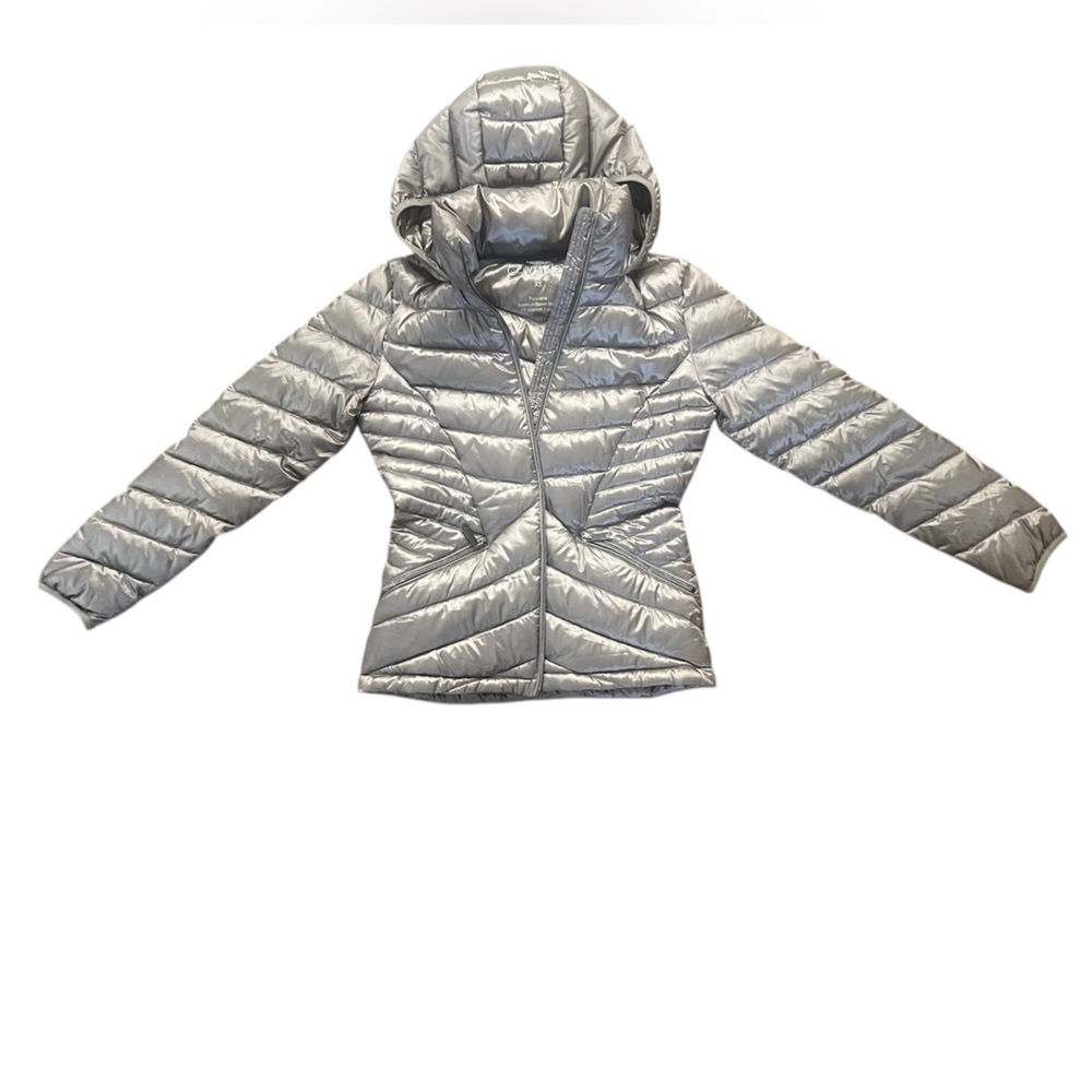 Calvin Klein Gray/Dusty Lavender Lightweight Winter Jacket XS